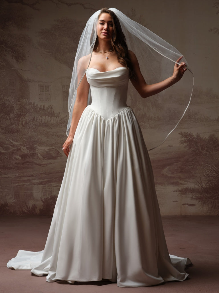 Bali (1/4" Satin Ribbon Edge Veil)