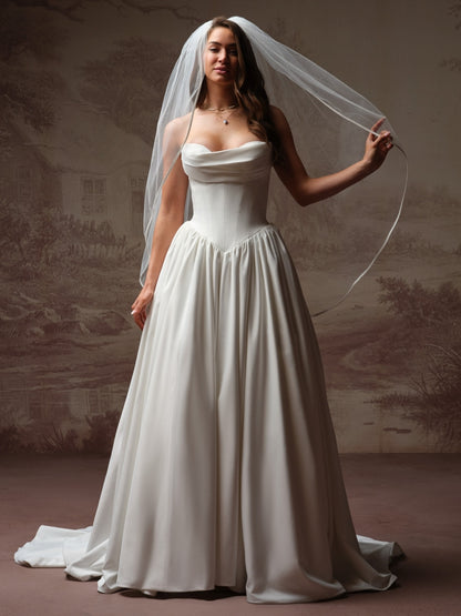 Bali (1/4" Satin Ribbon Edge Veil)