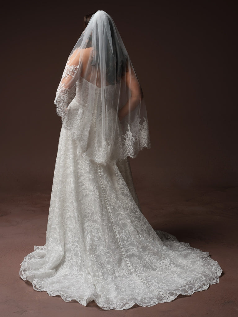 Amante Veil (Soft Lace Edge Veil)