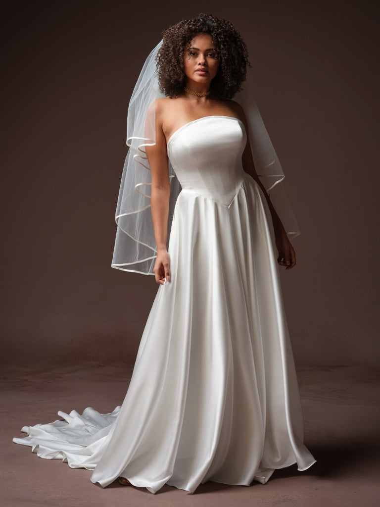 Bali (1/4" Satin Ribbon Edge Veil)