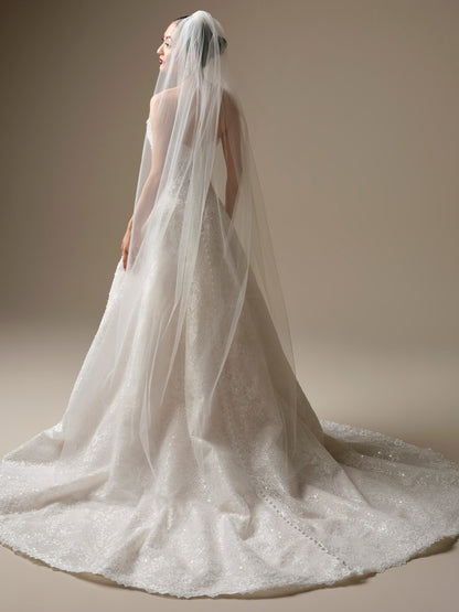 Plain Tulle Veil